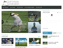 Tablet Screenshot of golfarticlesyndication.com